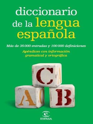 cover image of Diccionario de la lengua española Bolsillo